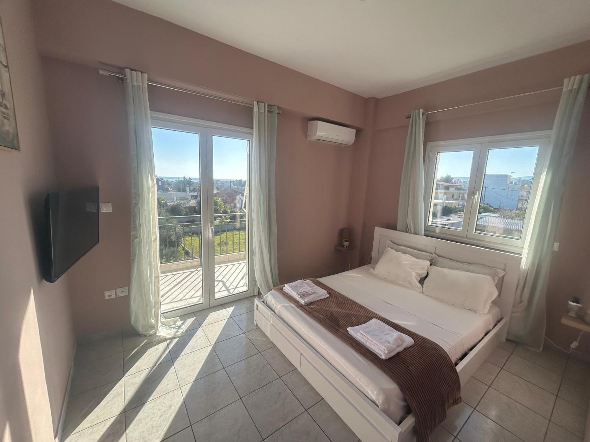 Aktis Apartment Near Airport 아르테미다 외부 사진